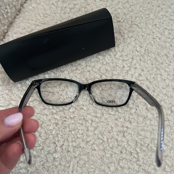 Fendi Women's Rectangular Glasses Frames with Case FF0004 - Picture 9 of 12